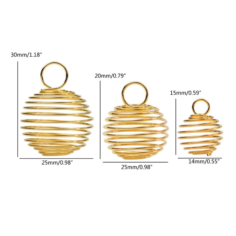 Set 30 Giá Đỡ Hạt Xỏ Lỗ Xoắn Ốc Làm Trang Sức Thủ Công 3 S