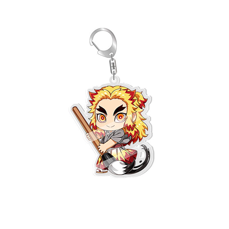 Móc khóa nhựa acrylic họa tiết thanh gươm diệt quỷ Kimetsu No Yaiba