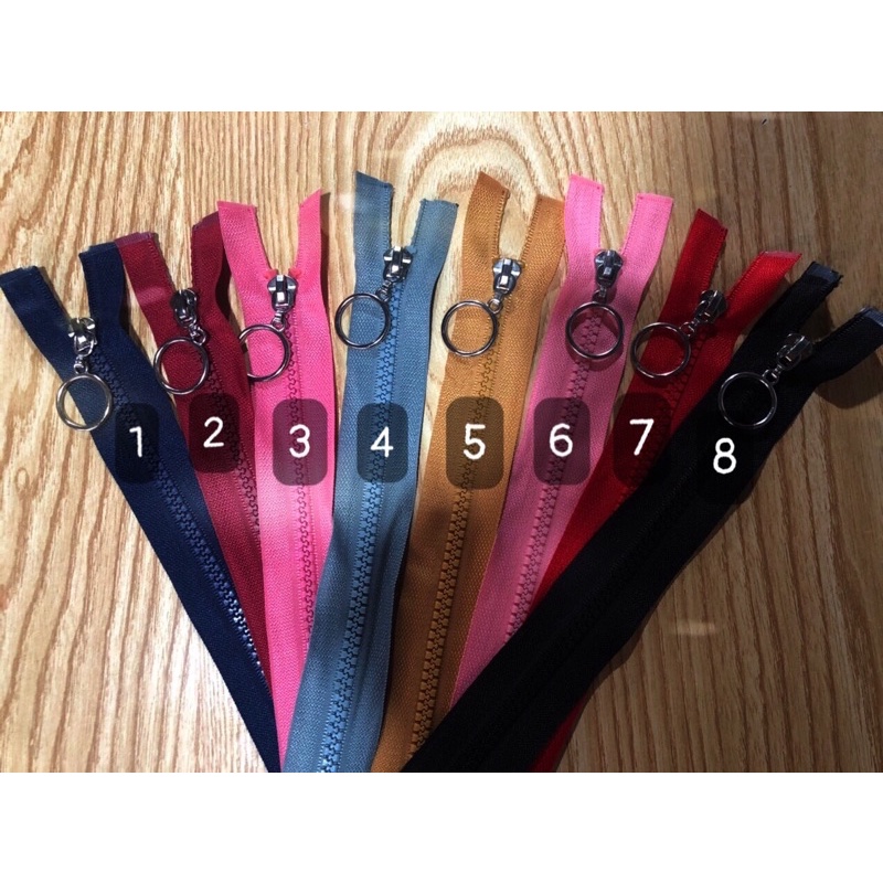 Dây khoá răng nhựa(cá sấu)  hàng đẹp 70cm