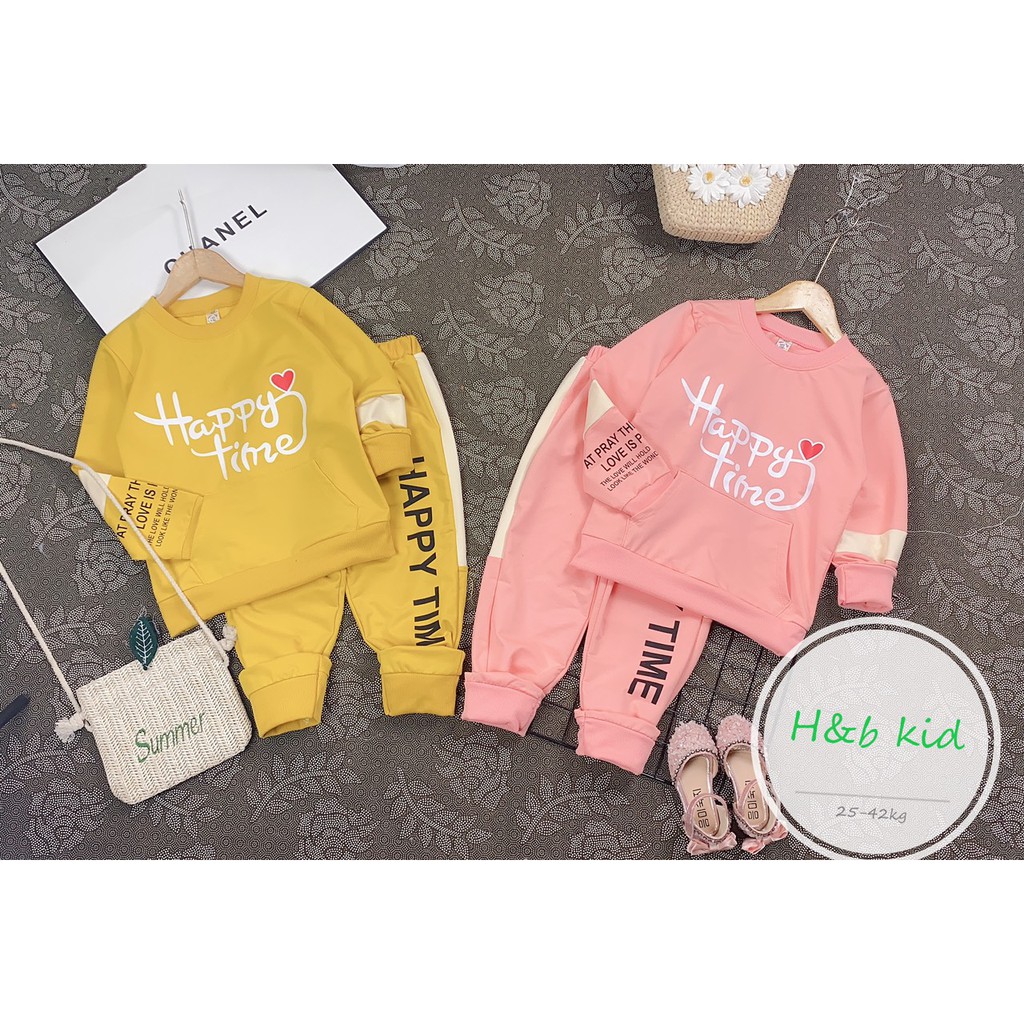 Bộ đại cồ Happy cho bé gái (25-35kg)