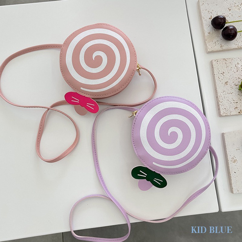 Túi Đeo Chéo Hình Kẹo Mút Hoạt Hình Dễ Thương Cho Bé