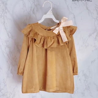 Váy Lennco da lộn cho bé gái(Chỉ còn size 9/12 : 7-10kg)