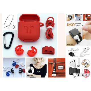Bao silicon bảo vệ Airpod trọn bộ 5 món