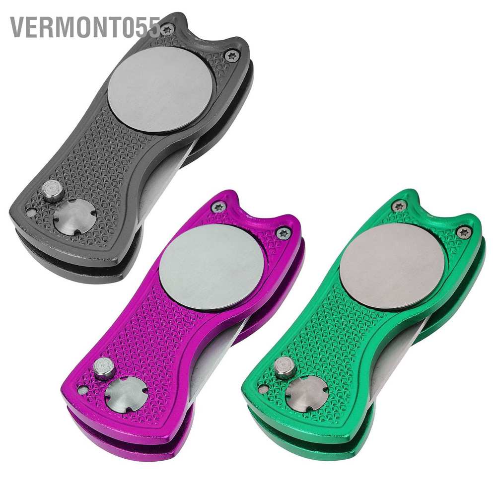 Hot DealsStainless Steel Golf Pitchfork Foldable Divot Tool Switchblade RepairSpot ExpressVermont055