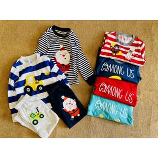 set 2 bộ gap cotton bé trai( hàng dư xịn)