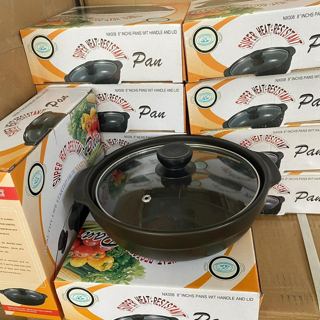 Sỉ 10 nồi đất 8 inch nồi thấp dùng nấu mỳ cay cho các quán ăn