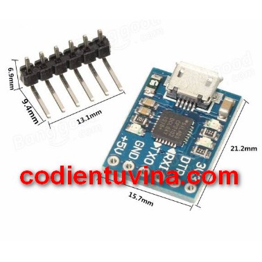 Mạch Module CP2102 Micro USB to UART TTL  (Module 6Pin Serial Converter STC Replace FT232)