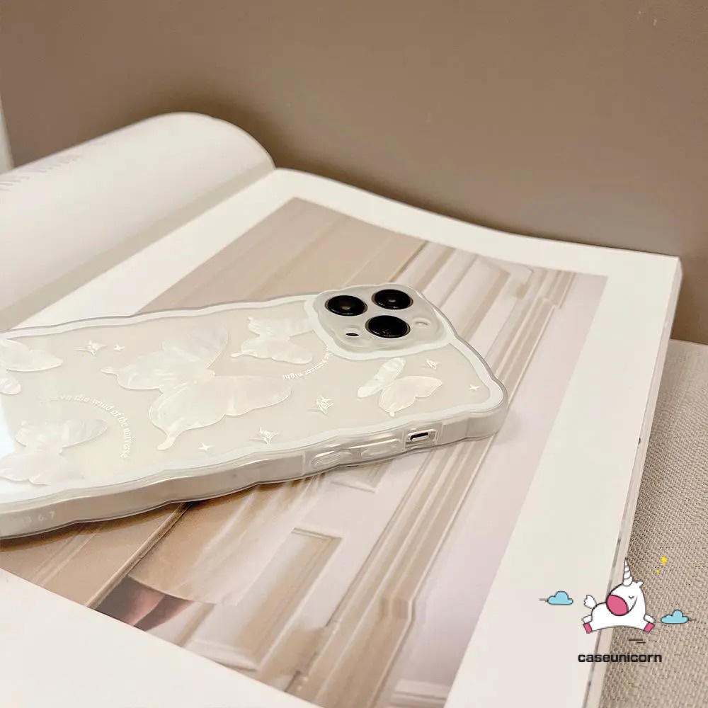 Ốp Điện Thoại Họa Tiết Bươm Bướm Cho iPhone 11 Pro Max 12 13 Pro Max 7 8 SE 2020 7Plus 8Plus XR X XS Max 6 6S Plus