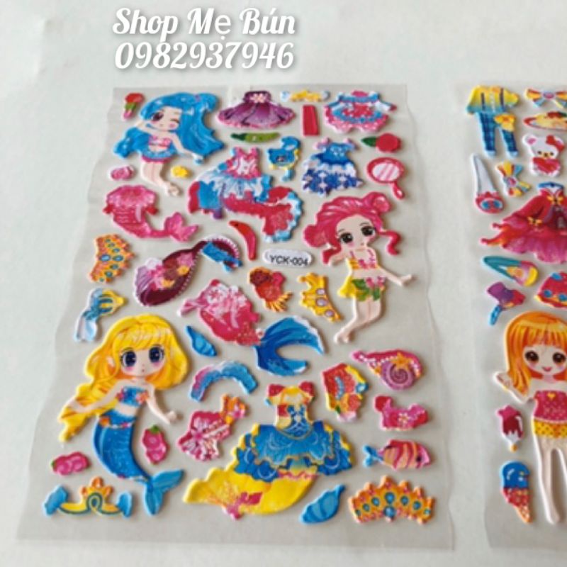 Dán hình Công chúa cho bé gái