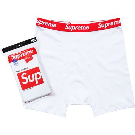 (AUTHENTIC 100%) Bộ 4 Quần Briefs Nam BOXER SUPEREME x HANES Chính Hãng 100% (Combo 4) Trắng - SIZE S