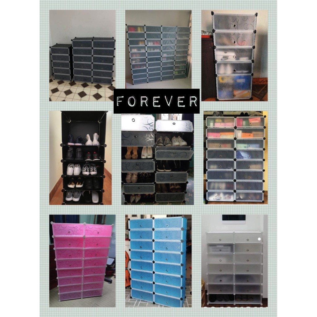 Tủ Giày Dép Nhựa Lắp Ghép 12 Ô Kiểu 2x6 Đa Năng Tiện Lợi (chọn màu theo phân loại) - bảo hành 1 năm