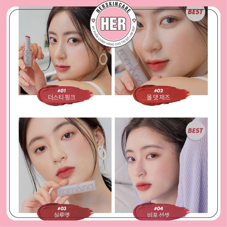 [New][Shell Beach Nude Collection] Son thỏi lì Romand New Zero Matte Lipstick 3g | BigBuy360 - bigbuy360.vn