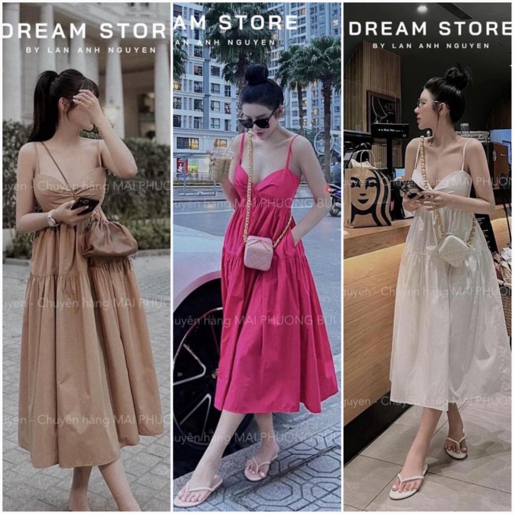 đầm maxi 2 dây dáng thon cao cup ngực closet, váy 2 dây đi biển , mặc trong nhà bầu bí thoải mái hàng đẹp trendy - nội y