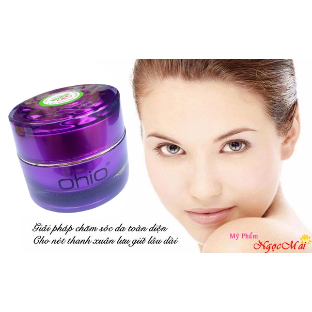 Kem siêu trắng, Chống nhăn, Chống lão hóa, Se khít lỗ chân lông 10 tác dụng OHIO ỐC SÊN NEW DAY (30g)