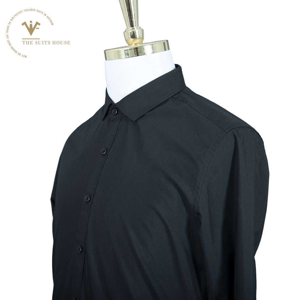 [Mã FAMAYMA2 giảm 10K đơn 50K] ÁO SƠ MI TOPMAN ĐEN - SM00011 | BigBuy360 - bigbuy360.vn