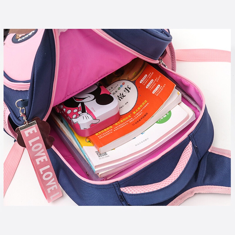 Menas Ba Lô Trẻ Em Thiết Kế Đơn Giản Màu Sắc Tương Phản Để Giảm Cân Bảo Vệ Cột Sống