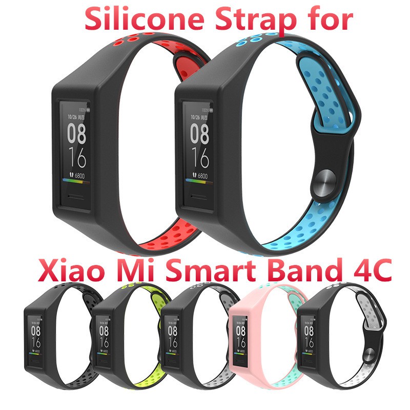 Dây Đeo Silicon Màu Trơn Phụ Kiện Cao Cấp Cho Xiaomi Mi Band 4c