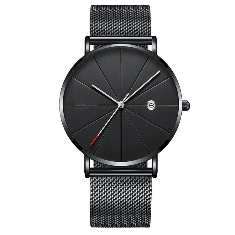 Đồng hồ Dyanwatchshop đeo tay nam  thời trang dây kim loại đồng hồ nam thời trang mặt tròn