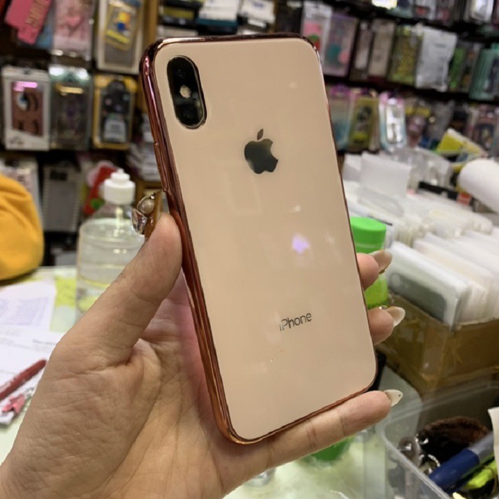 Ốp kính iphone 😍FREE SHIP😍 ốp lưng iphone 6,6Plus,7,7Plus,8,8Plus, X,XS MAX mặt kính cường lực chống trầy xước rất tốt