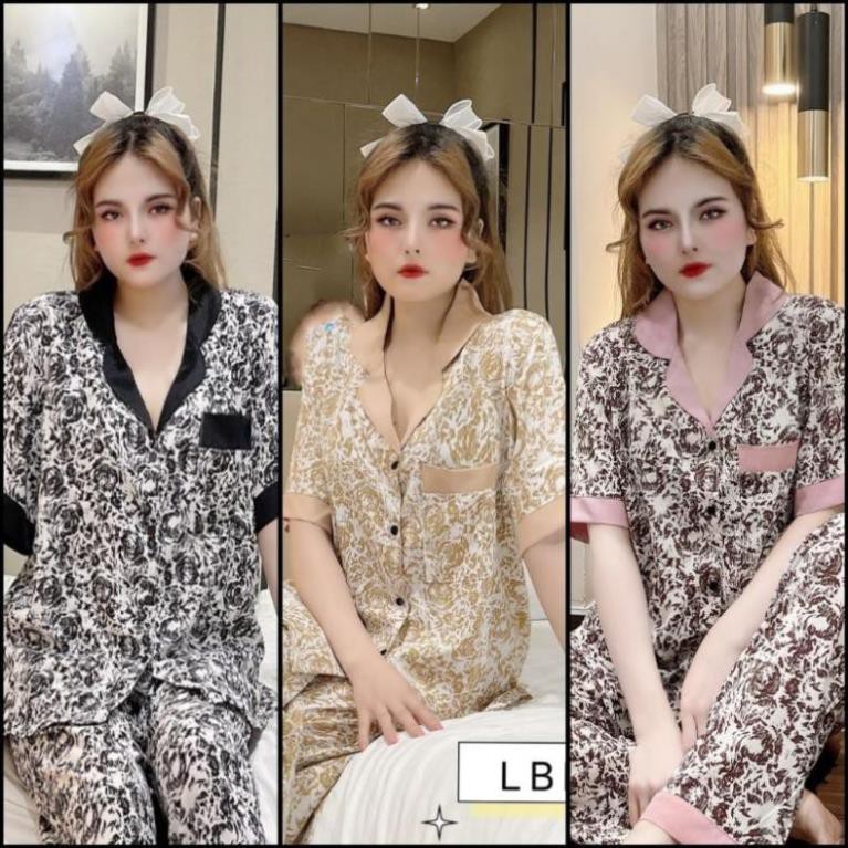 BIGSIZE - Pijama lụa Thái tay ngắn quần dài - Đồ ngủ nữ lụa loại 1 cao cấp không nhăn (ẢNH THẬT CỦA SHOP) ‣ *  ཾ