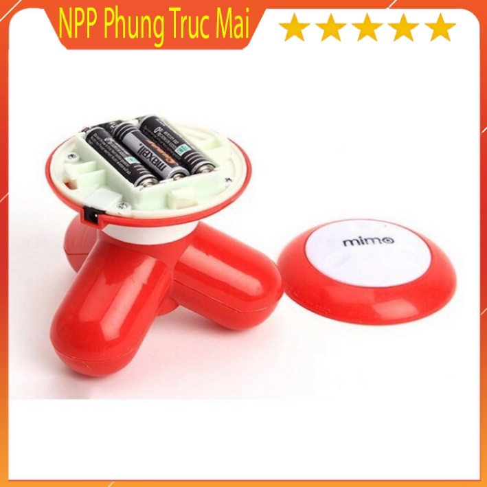 MÁY MASSAGE TOÀN THÂN CẦM TAY MINI 3 CHÂN MIMO XY-3199 DÙNG PIN TIỂU HOẶC CÁP SẠC TIỆN DỤNG NHIỀU MÀU FULLBOX