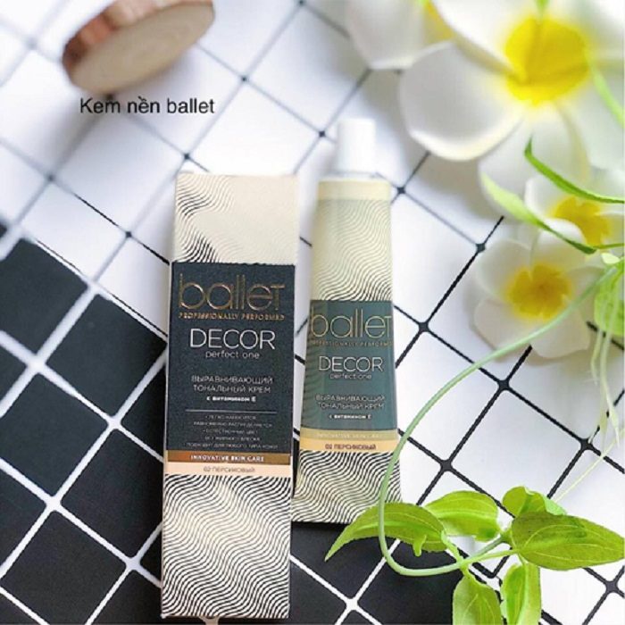 Kem Nền Trang Điểm Ballet Decor Nga 40g Kem Nền Che Khuyết Điểm Tông Da Tự Nhiên Kiềm Dầu Tốt