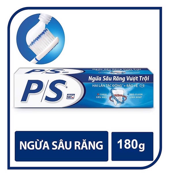 Kem Đánh Răng PS Bảo Vệ 123 Ngừa Sâu Răng Vượt Trội 180g