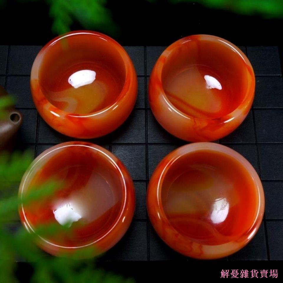 Bộ Tách Uống Trà Bằng Đá Mã Não Cao Cấp Không Lo Lắng