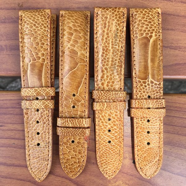 Dây đồng hồ da ĐÀ ĐIỂU THẬT cao cấp khóa cài nhiều Size 12 14 15 16 18 19 20 21 22 24mm