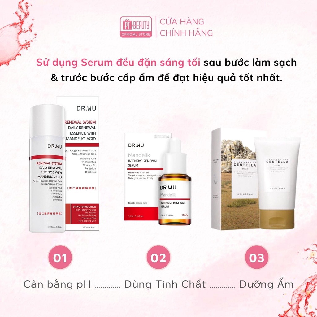 Serum Giúp Ngừa Mụn, Tái Tạo Da Dr Wu Serum Mandelic Acid 18% 15ml/ 30ml