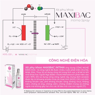 Xịt rửa phụ khoa MAXIBAC INTIMA SPRAY phòng viem nhiễm, giảm ngứa, mùi hôi