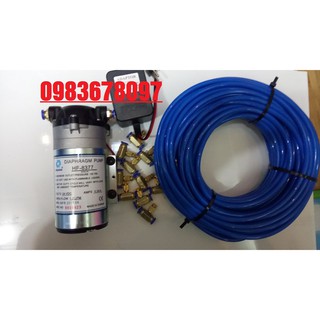 COMBO MÁY BƠM headon  24V +NGUỒN +5 PÉP PHUN SƯƠNG + 15 MÉT DÂY