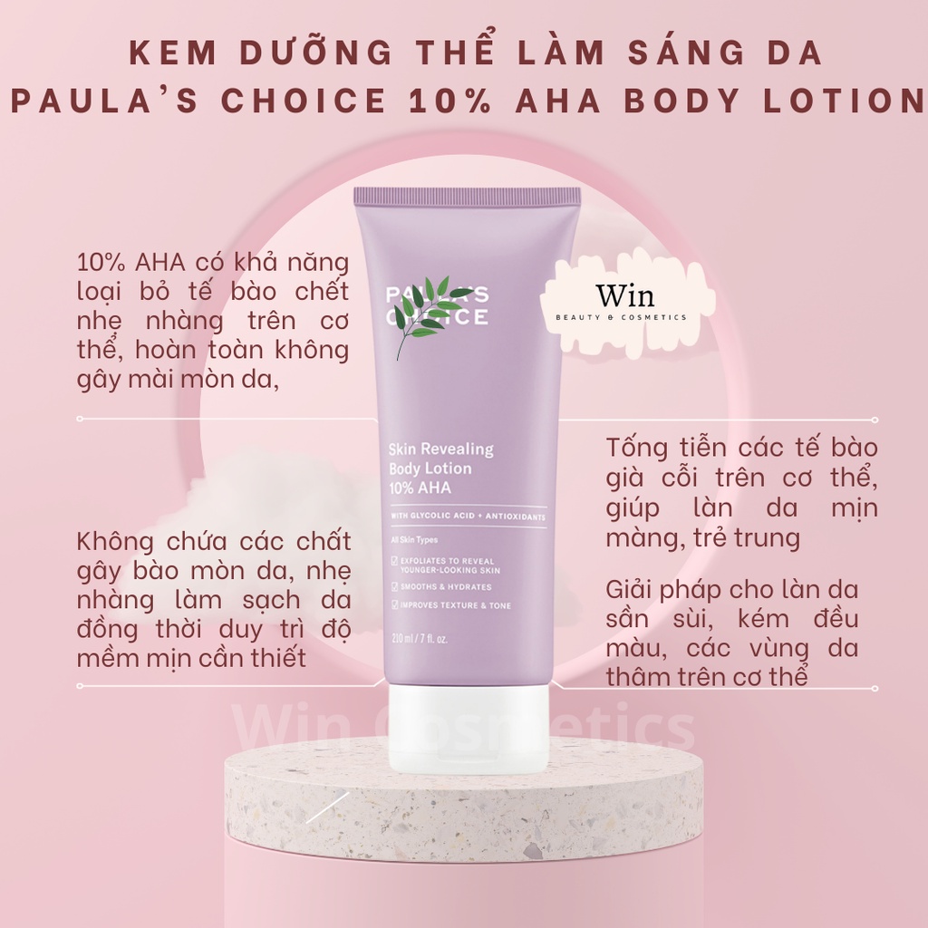 P A U L A's Choice - Kem dưỡng body 10% AHA, 2% BHA