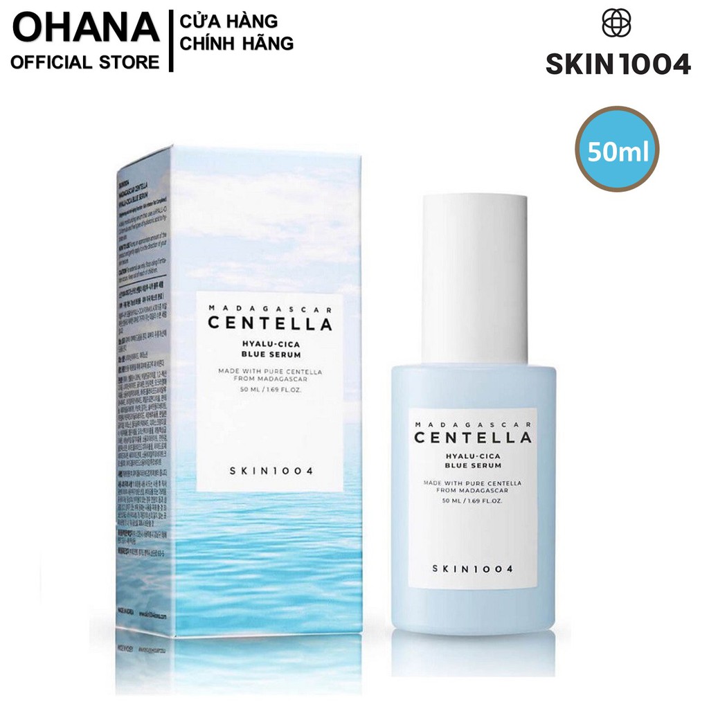 Tinh Chất Cấp Ẩm, Làm Sáng, Ngừa Lão Hóa Da Skin1004 Madagascar Centella Hyalu-Cica Blue Serum 50ml - Xanh