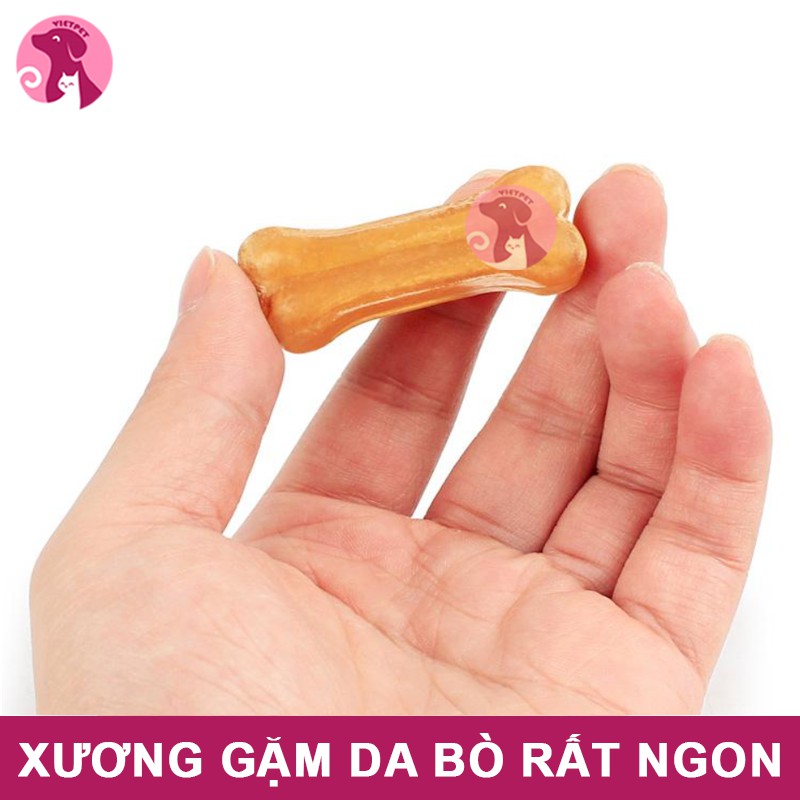 Đồ Ăn Vặt Xương Da Bò CHOMPER - Xương Gặm Sạch Răng Cho Chó Siêu Ngon