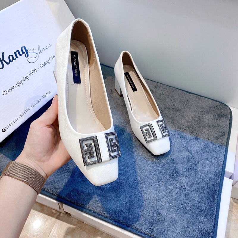 Giày cao gót nữ mũi nhọn 7cm da mềm hàng loại 1
