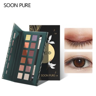 Bảng Phấn Mắt Soon Pure Lâu Trôi Gồm 12 Màu 115g