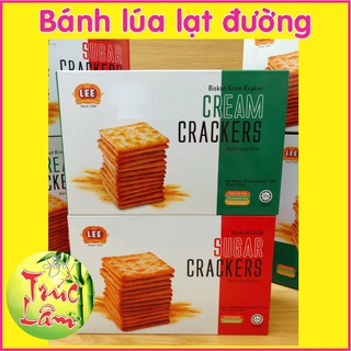 Bánh lúa lạt đường Lee Sugar Cracker | Cream Cracker - Hộp 330g - Nhập khẩu từ Malaisia