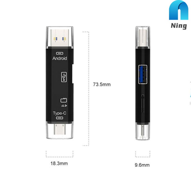 Đầu Đọc Thẻ Nhớ Đa Năng Cổng type-c Sang TF USB2.0