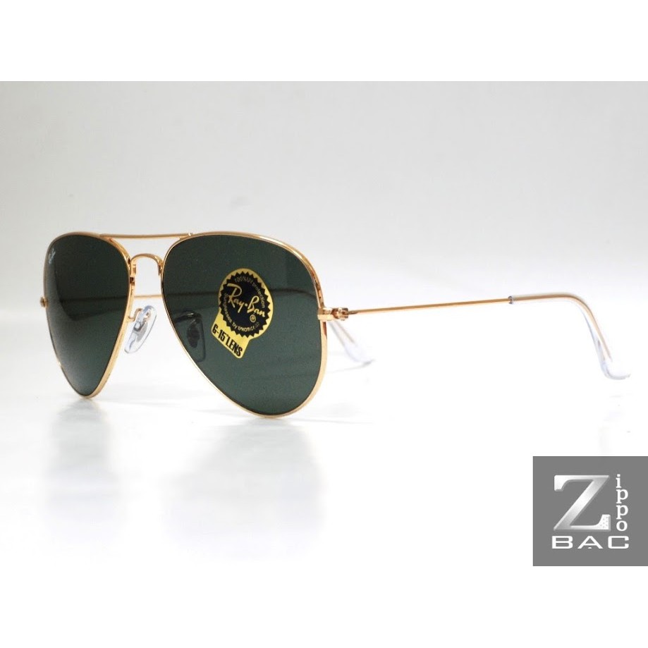 Kính mắt nam RayBan Aviator Large Metal RB3026 ( gọng vàng mắt đen)