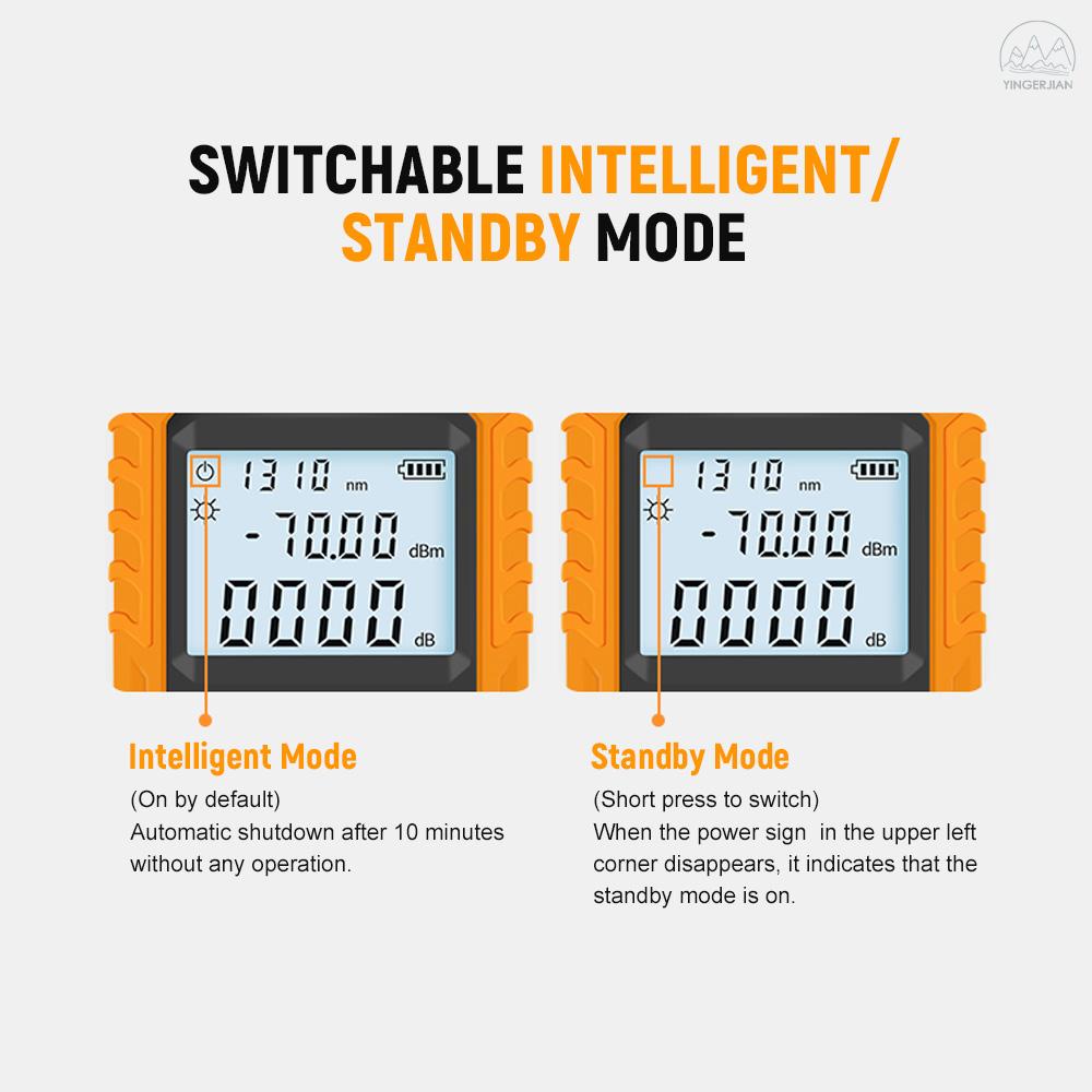 Thiết bị đo nguồn điện quang kỹ thuật số 5km -70~+3dBm với 7 mức độ điều chỉnh