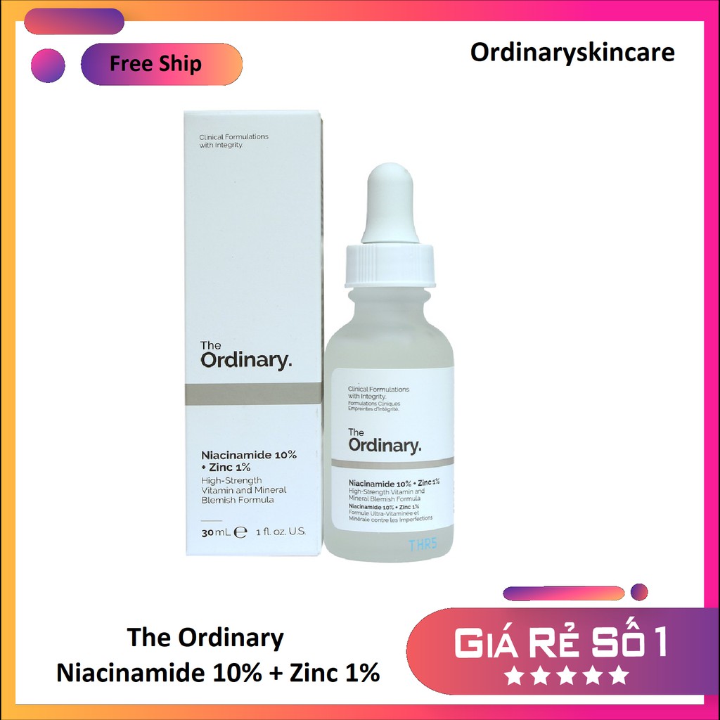 Serum Cải Thiện Thâm Mụn The Ordinary Niacinamide 10% + Zinc 1%
