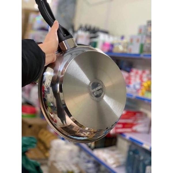 Chảo chống dính inox Fivestar - Dùng được bếp từ.