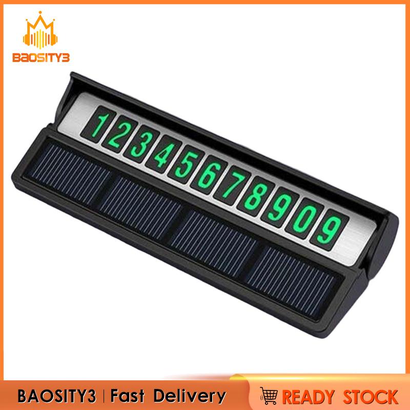 Thẻ Đỗ Xe Tạm Thời Phát Quang Năng Lượng Mặt Trời Chuyên Dụng Cho Xe Hơi