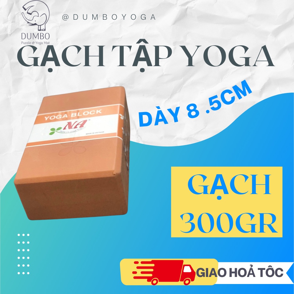Gạch Tập Yoga NA [Chính hãng] DUMBO MAT | Block Dày 8.5cm nặng 300gr