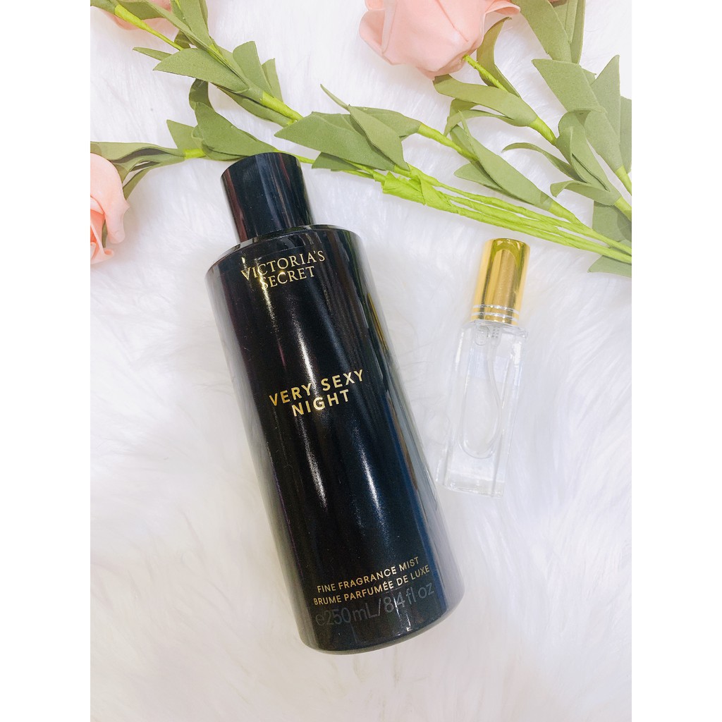 [ 10ml ]Xịt thơm toàn thân Victoria’s Secret Very Sexy Night Fragrance Mist