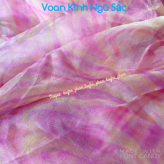 VẢI VOAN KÍNH LOANG NGŨ SẮC