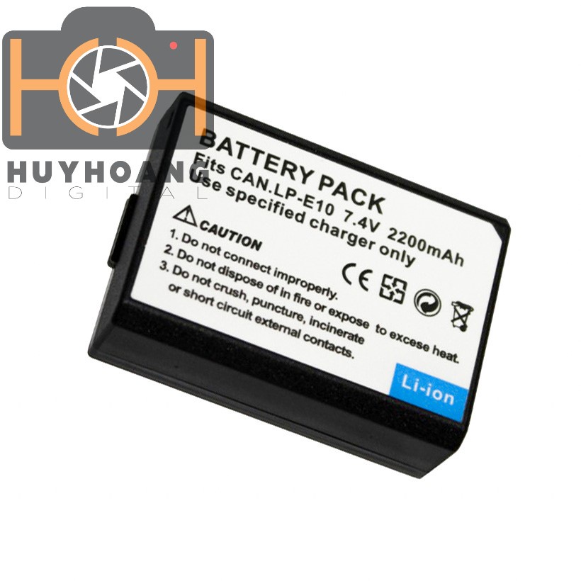 Pin Canon LP-E10 2200mAh cho Canon EOS Rebel T3 T5 T6 Kiss X50 Kiss X70 EOS 1100D EOS 1200D EOS 1300D
