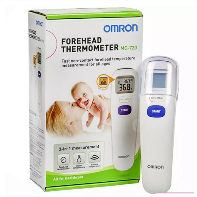 Nhiệt kế hồng ngoại đo trán OMRON MC 720 Bảo hành chính hãng 2 năm