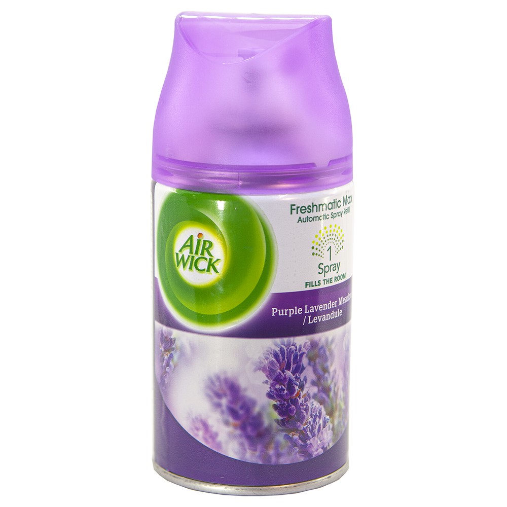 Hoa Oải Hương - Bình xịt tinh dầu thiên nhiên Air Wick Purple Lavender  250ml, thơm phòng, khử mùi, tinh dầu chính hãng